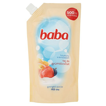 Baba folyékony szappan utántöltő tej 500 ml