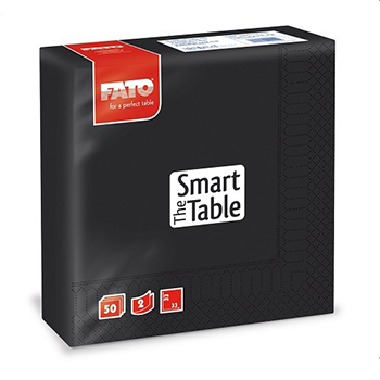 Fato Smart Table szalvéta 33x33 cm fekete 50 lap