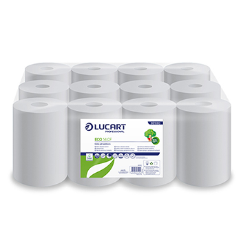 Lucart Eco 14 CF belső-külső adagolású tekercses papírtörlő