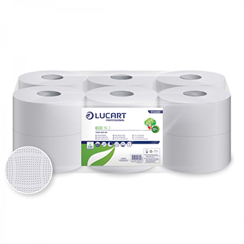 Lucart Eco 19 J két rétegű nagy-tekercses toalettpapír 19 cm